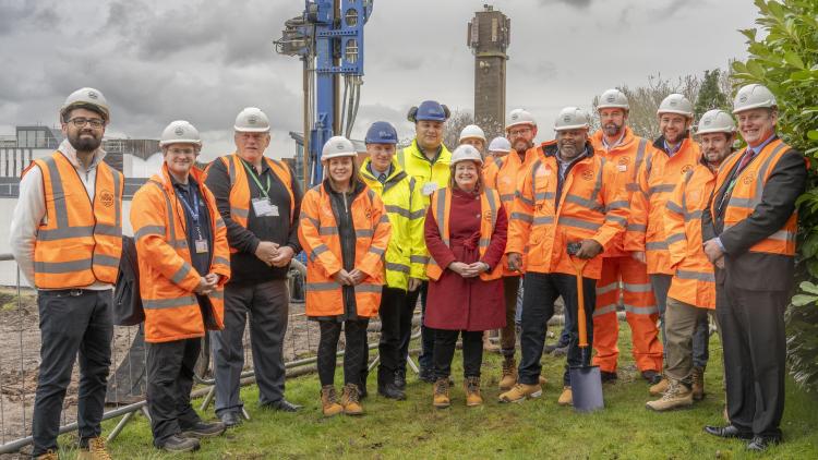 Breaking ground ceremony